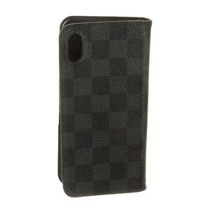 LOUIS VUITTON Leather iPhone X Folio Case